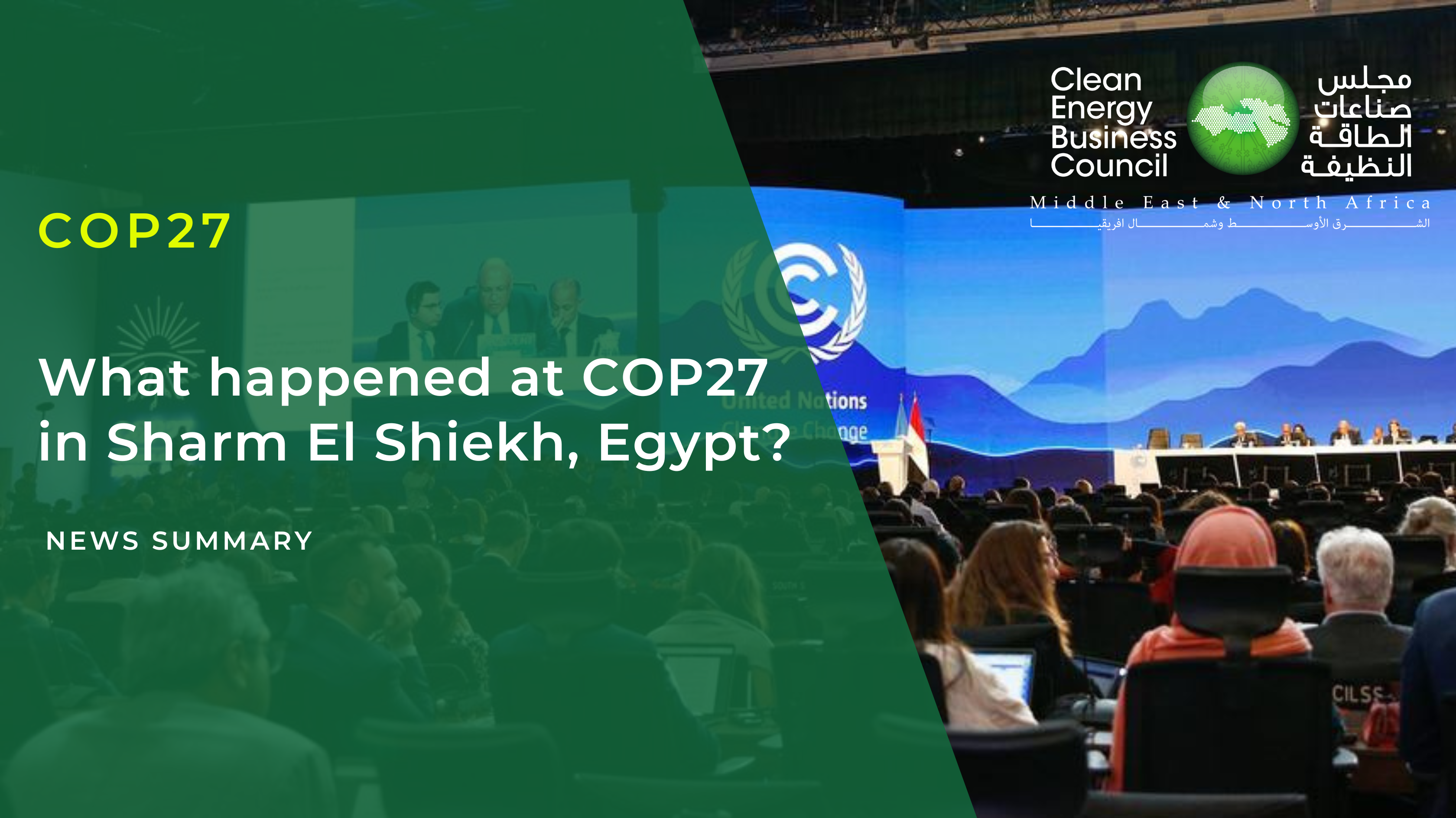 What happened at COP27 in Sharm El Shiekh, Egypt?