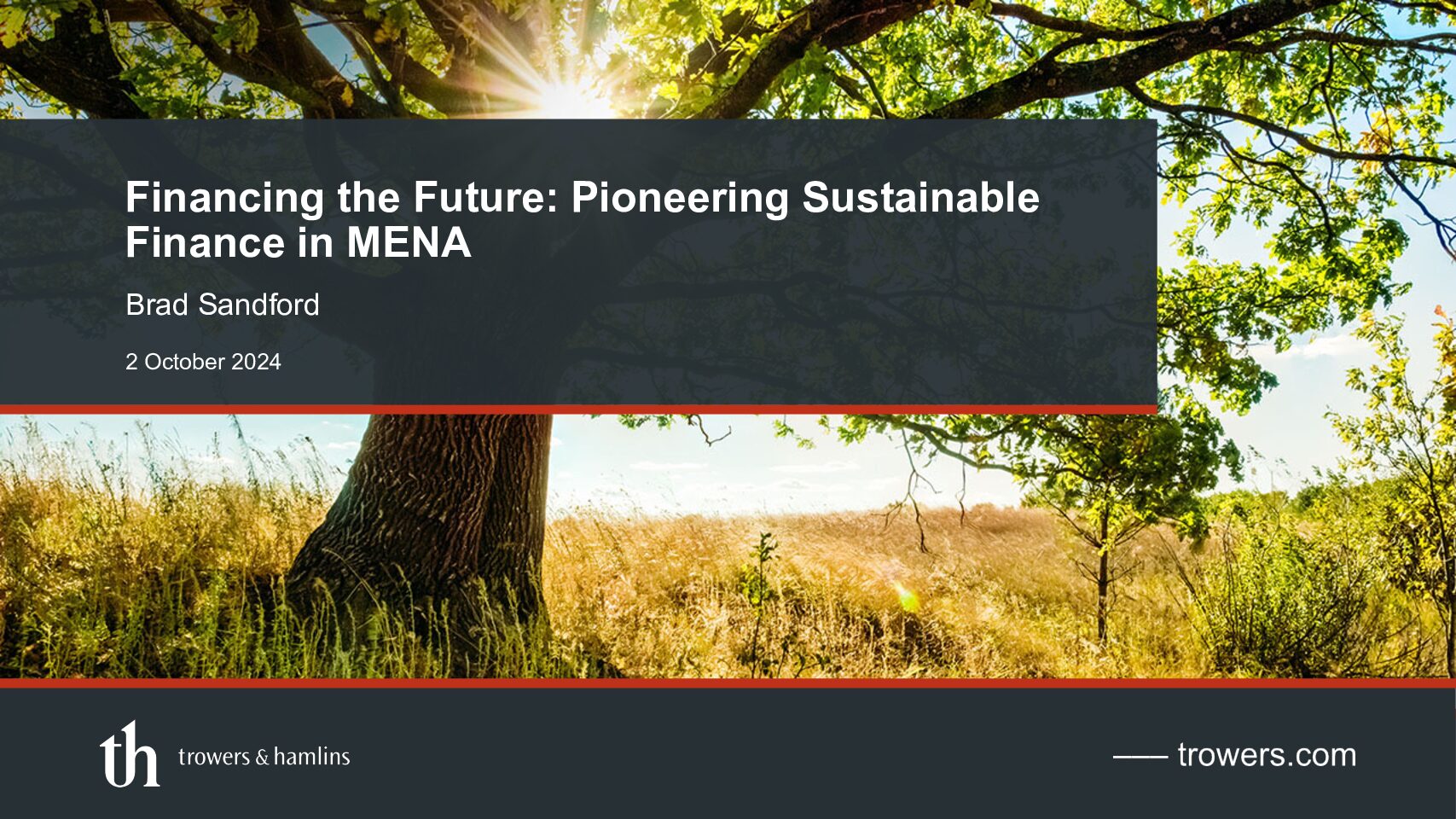 WETEX2024 | Financing the Future: Pioneering Sustainable Finance in MENA